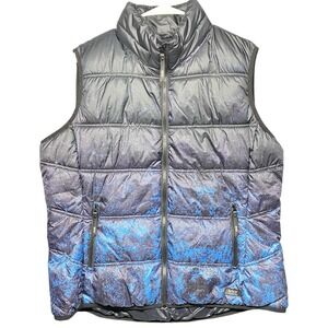 Marc New York Andrew Marc Performance Puffer Vest Men's XL Black Blue‎ Ombre